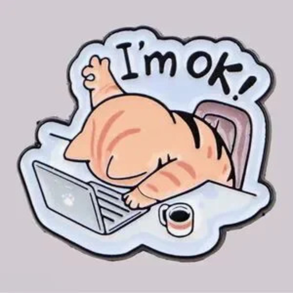 Cute Funny Cat Pin